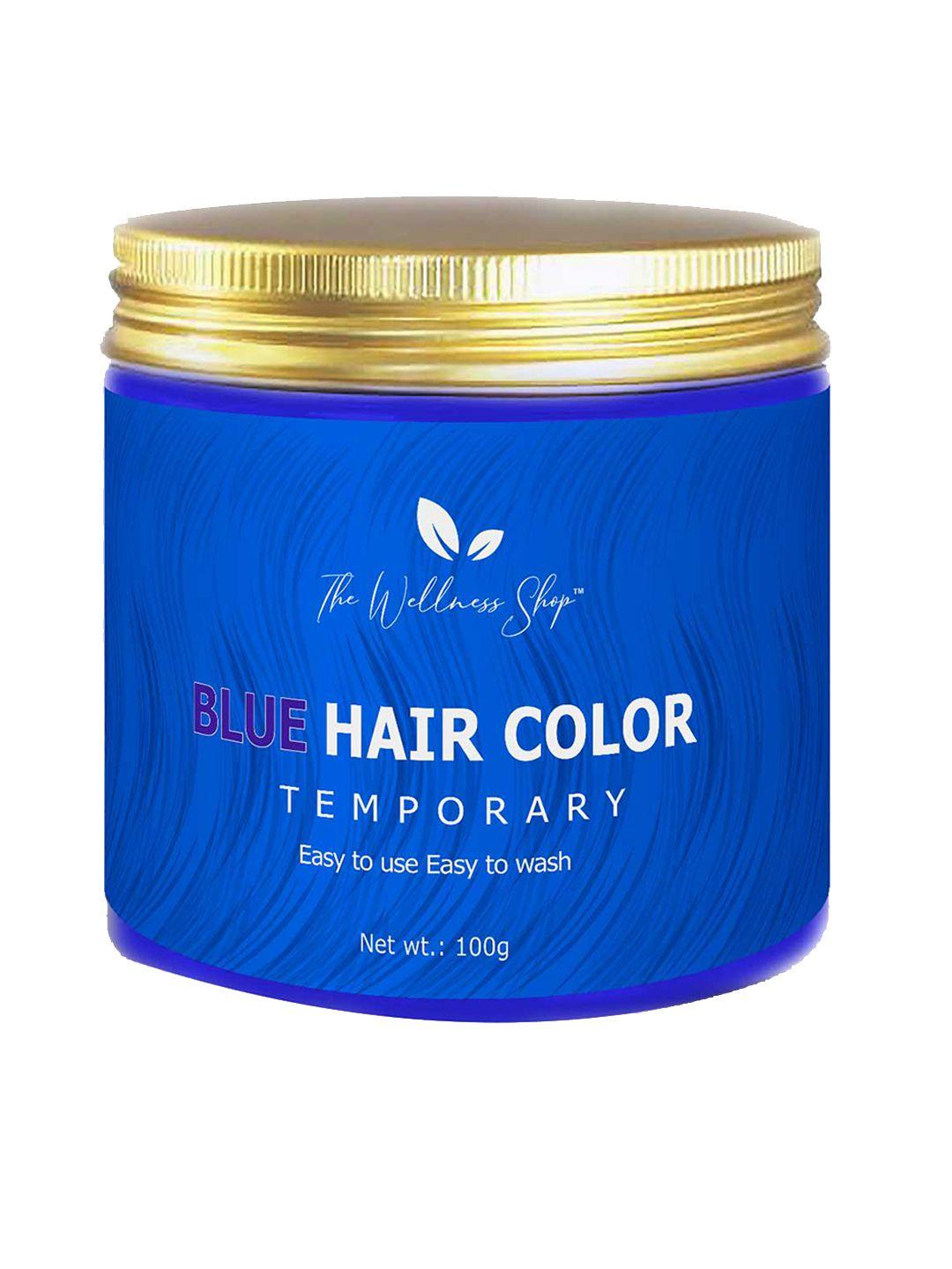 the wellness shop vegan temporary hair color 100 g - sparkling blue