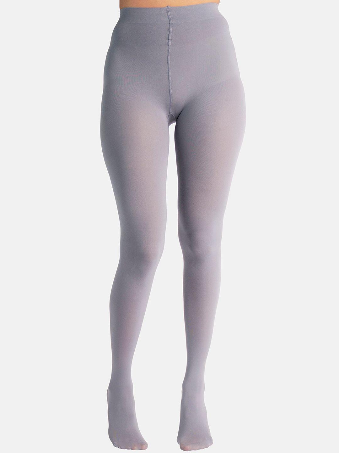theater women grey  solid stockings