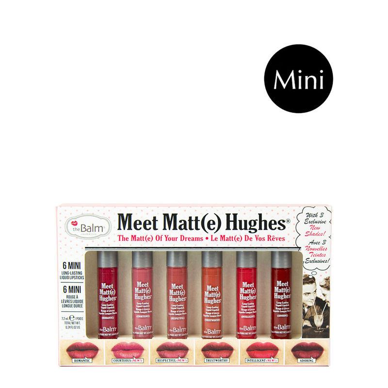thebalm meet matt(e) hughes 6 mini long-lasting liquid lipsticks (vol. 12)