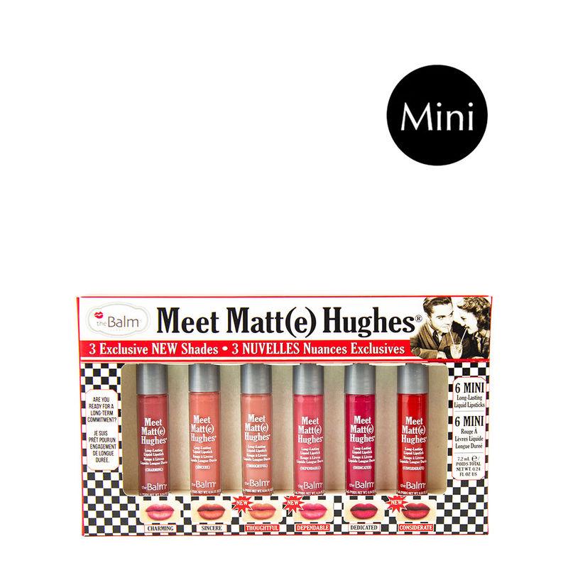 thebalm meet matt(e) hughes 6 mini long-lasting liquid lipsticks (vol. 14)