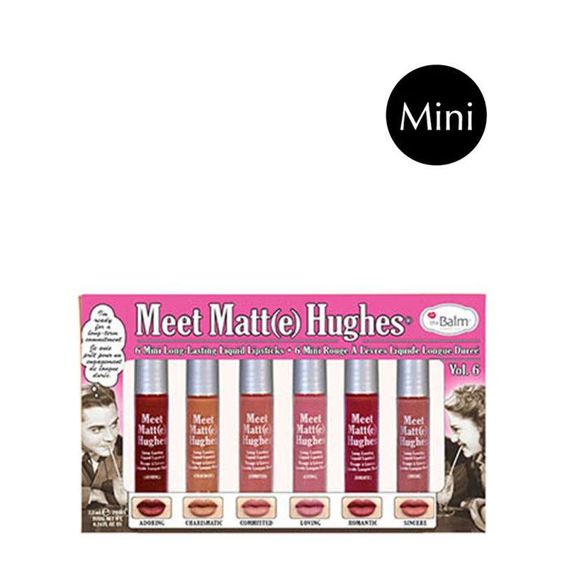 thebalm meet matt(e) hughes set of 6 mini long lasting liquid lipsticks
