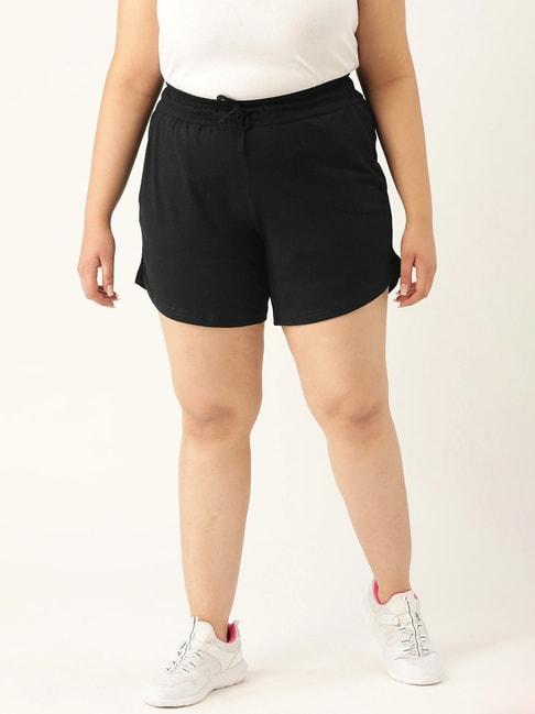 therebelinme black cotton shorts