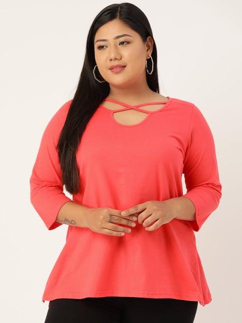 therebelinme coral a-line top