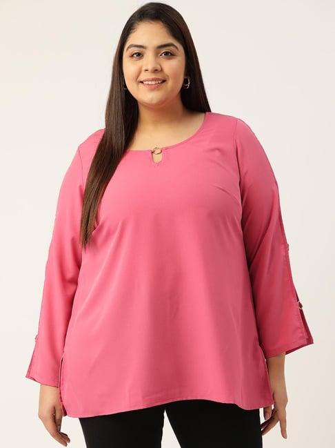 therebelinme pink a-line top