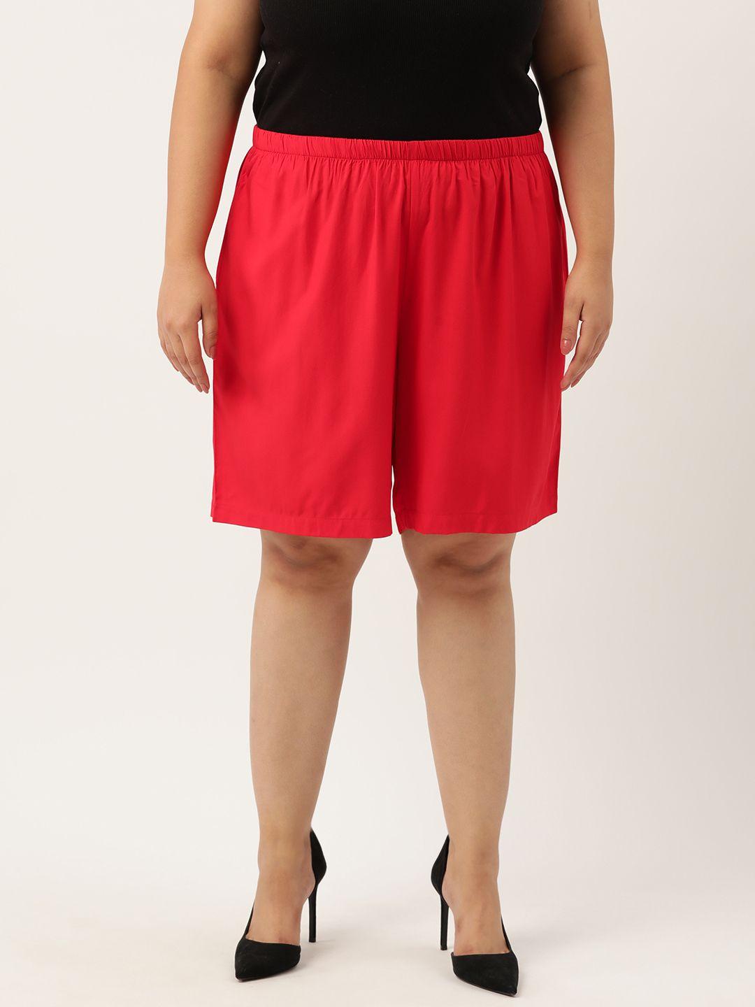 therebelinme plus size high-rise shorts