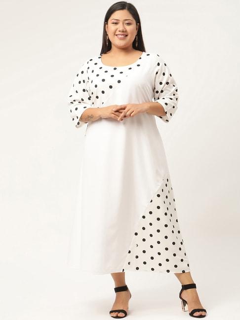 therebelinme white printed maxi dress