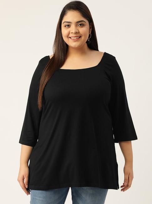 therebelinme black a-line top