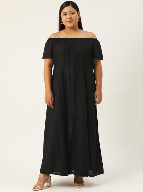 therebelinme black maxi dress