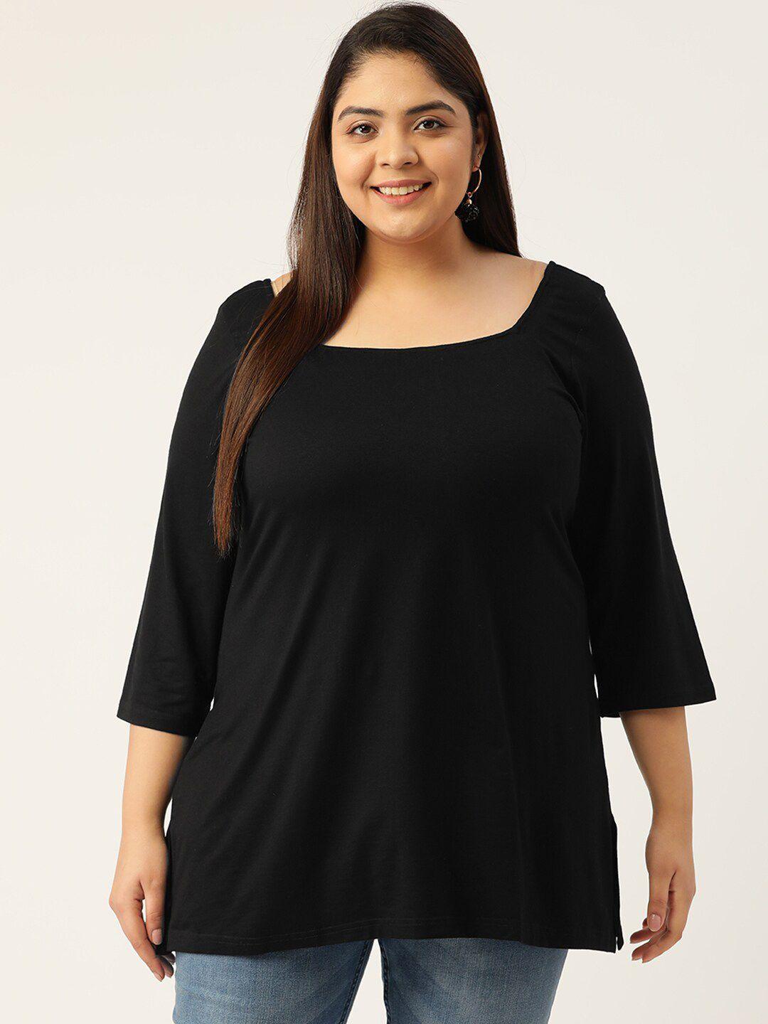 therebelinme black plus size top