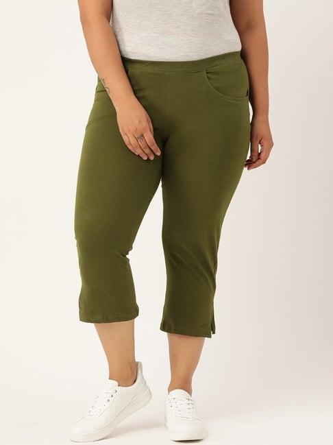 therebelinme green cotton capris