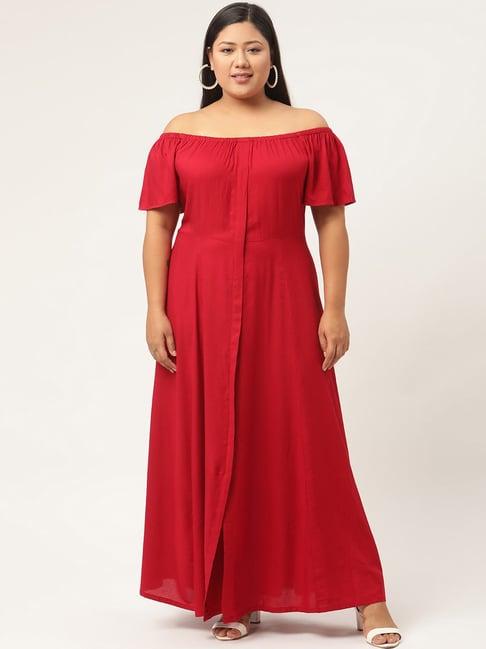 therebelinme maroon maxi dress