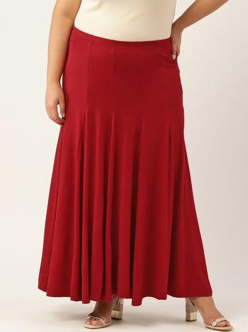 therebelinme maroon maxi skirt