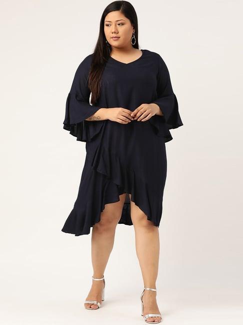 therebelinme navy a-line dress