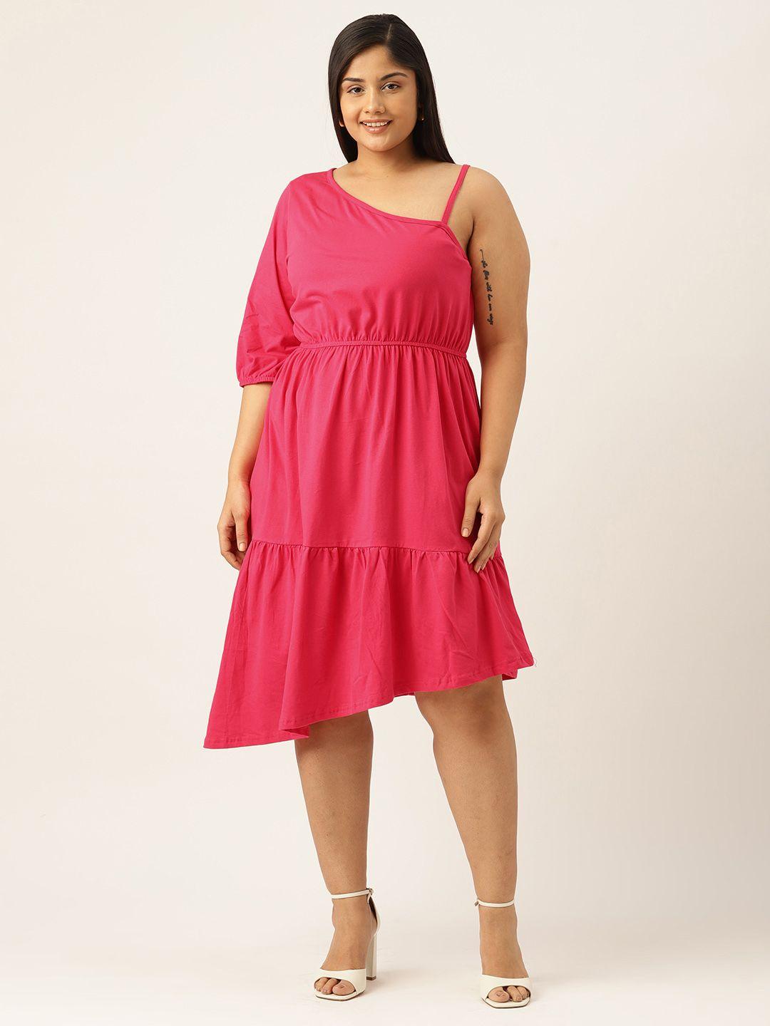 therebelinme one shoulder fit & flare dress