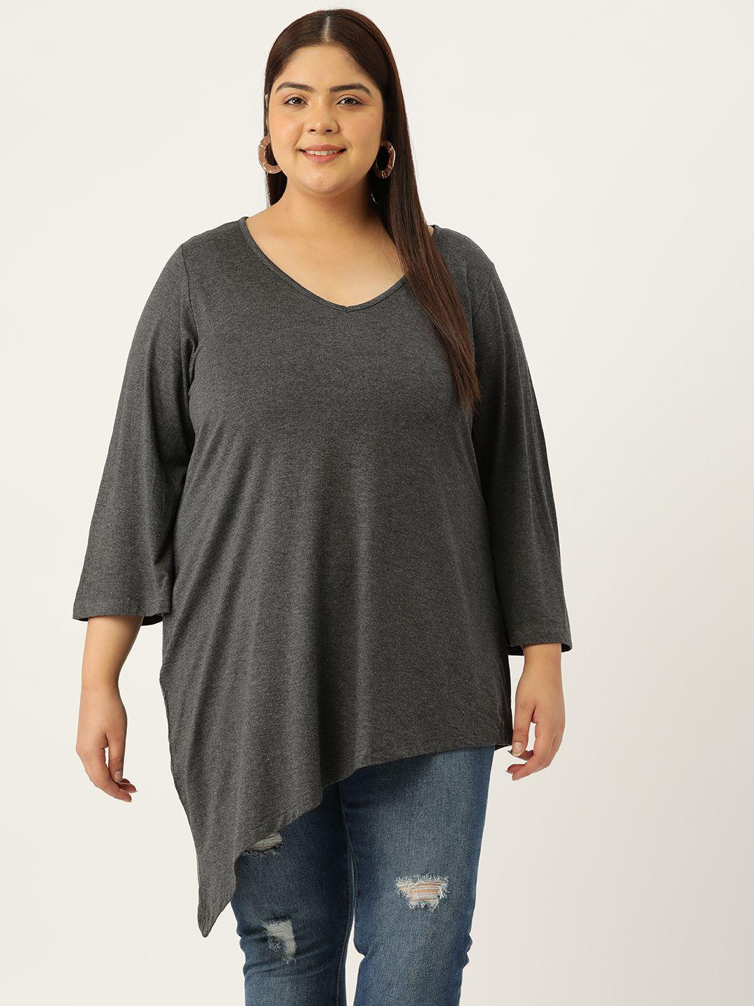 therebelinme plus size a-line longline top