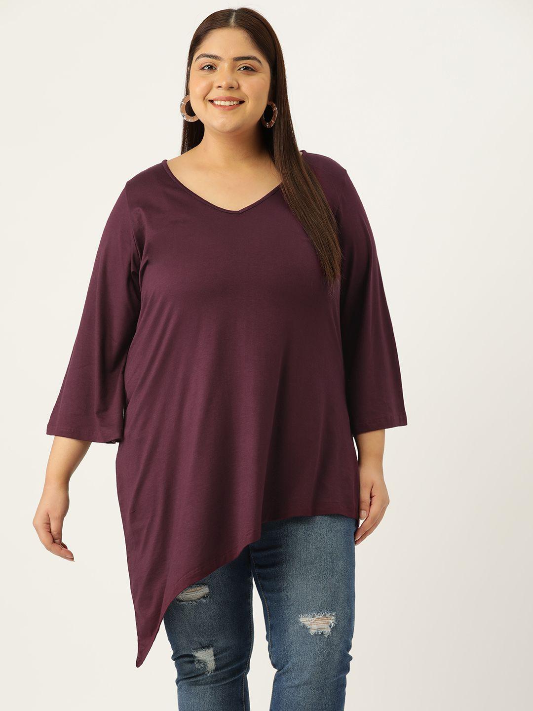 therebelinme plus size a-line longline top