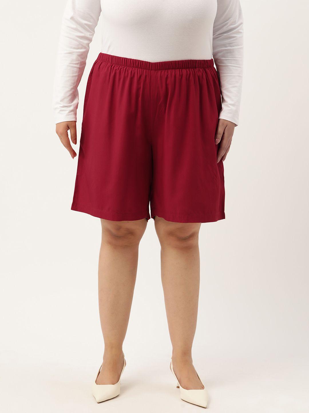 therebelinme plus size high-rise shorts