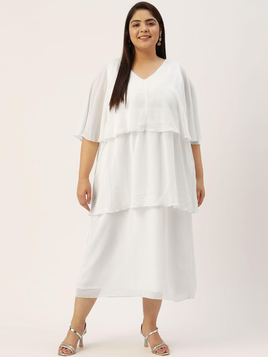 therebelinme plus size layered maxi dress