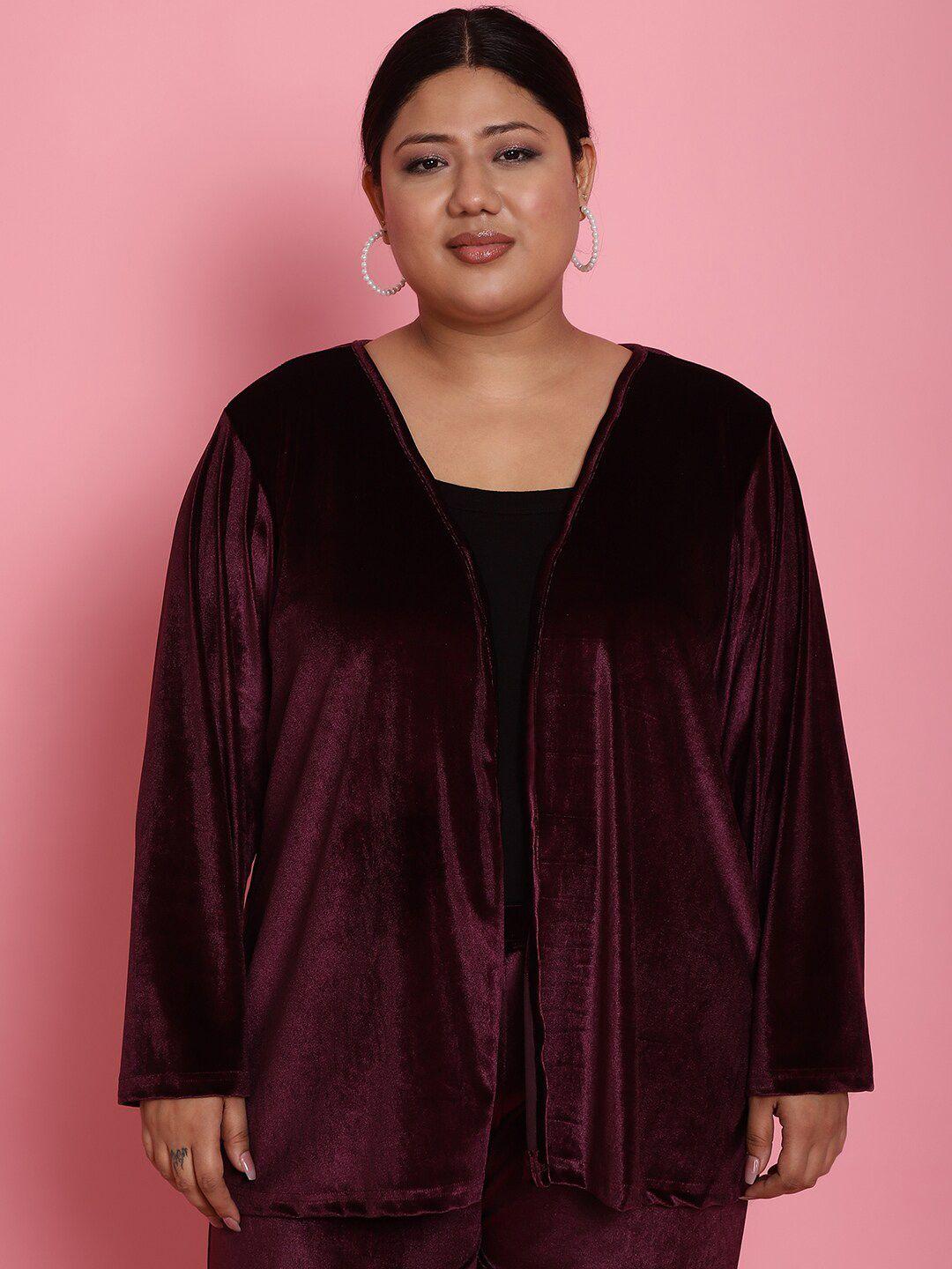 therebelinme plus size open front party shrug