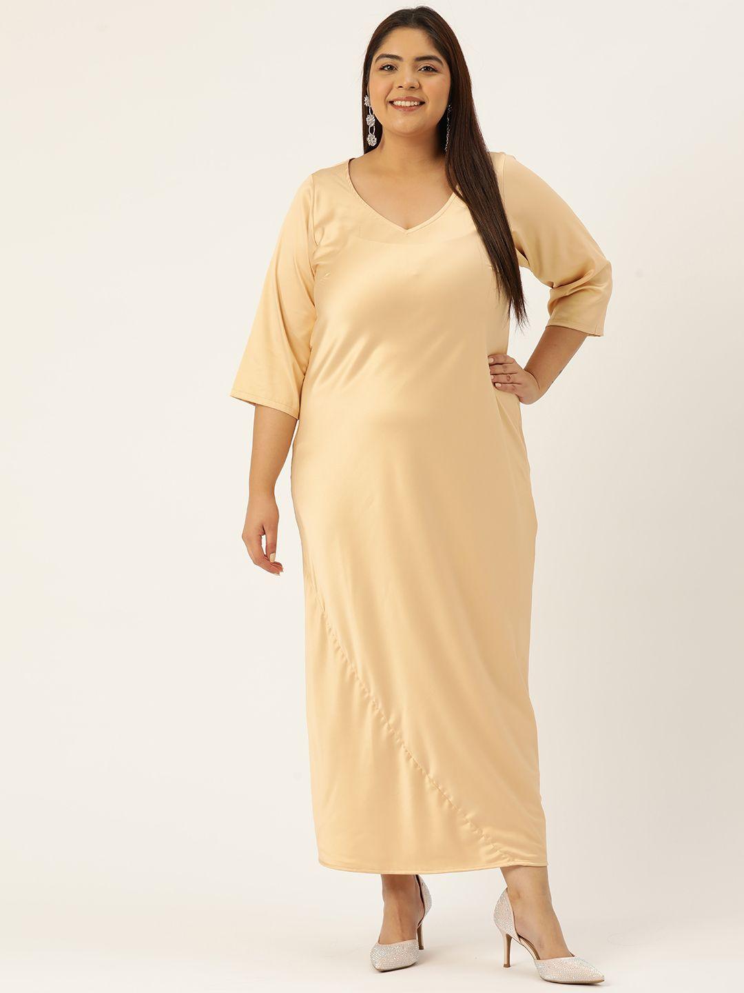 therebelinme plus size satin maxi dress