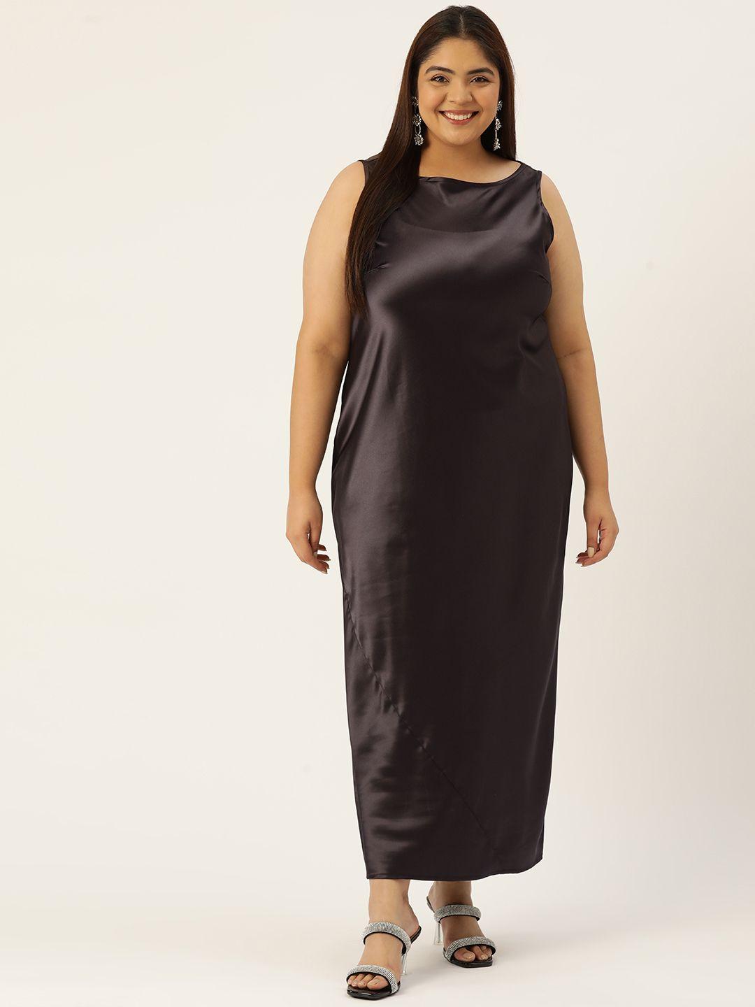 therebelinme plus size satin maxi dress