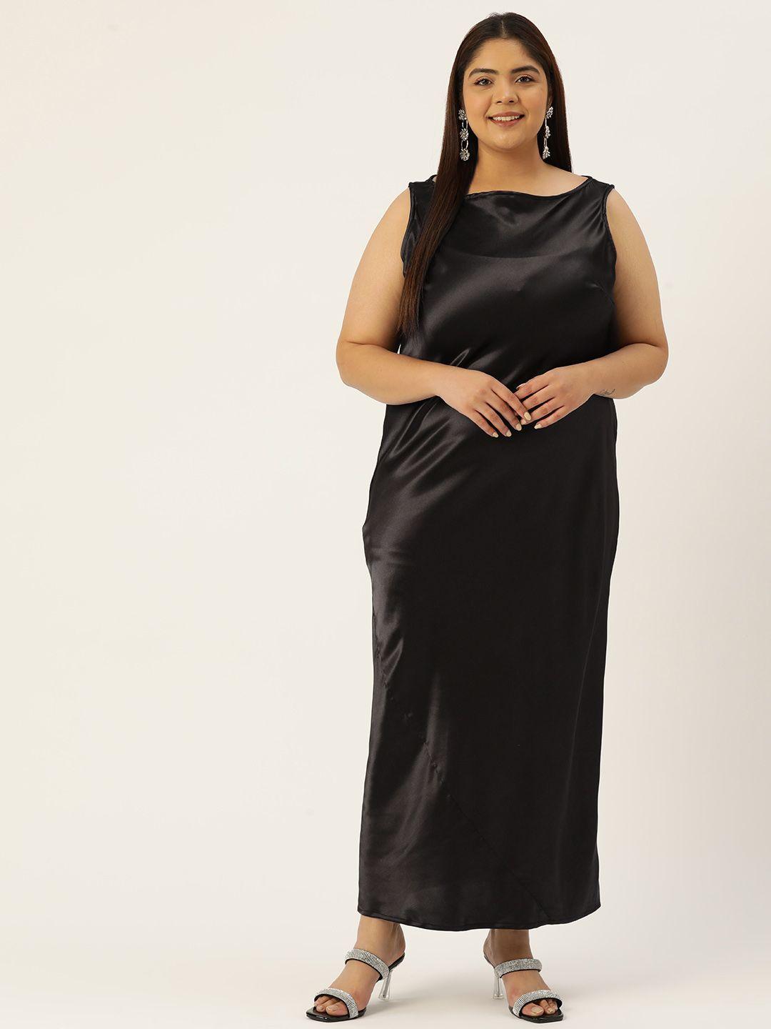 therebelinme plus size satin maxi dress