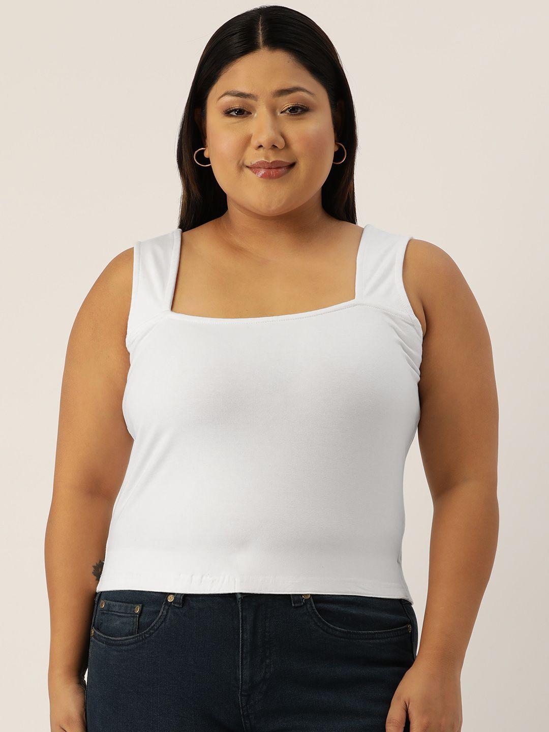 therebelinme plus size solid crop top