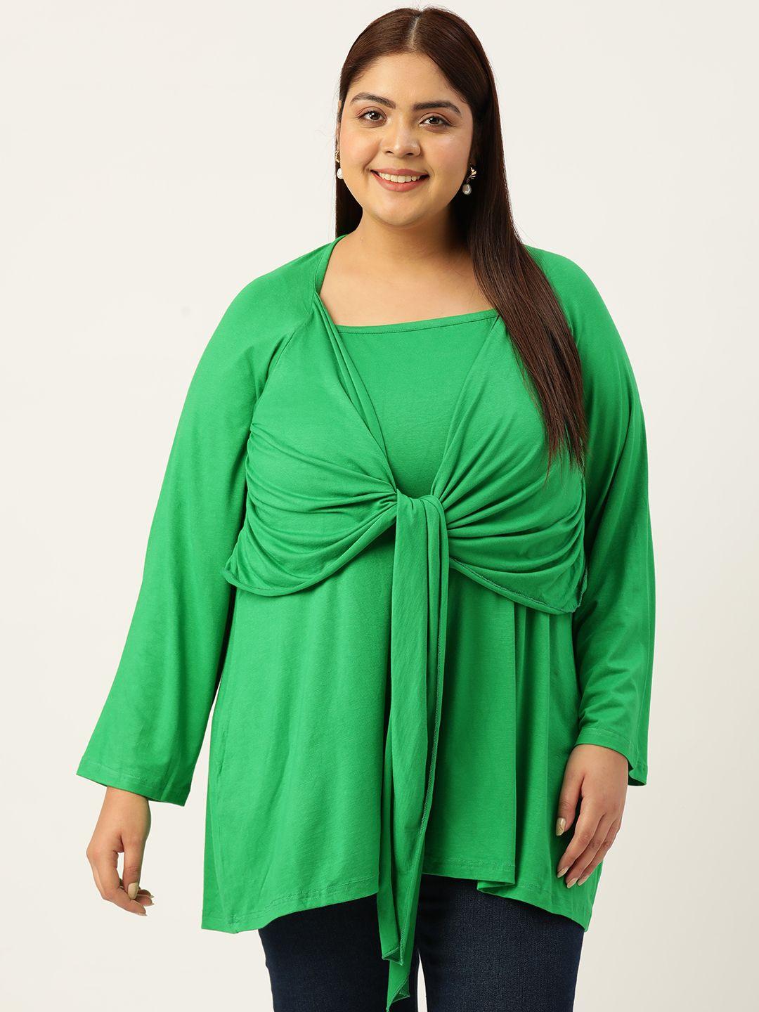 therebelinme plus size solid longline top