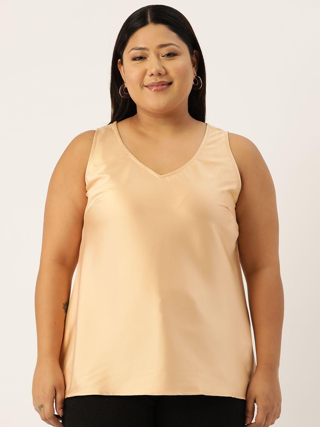 therebelinme plus size solid satin top