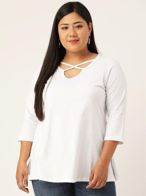 therebelinme white a-line top