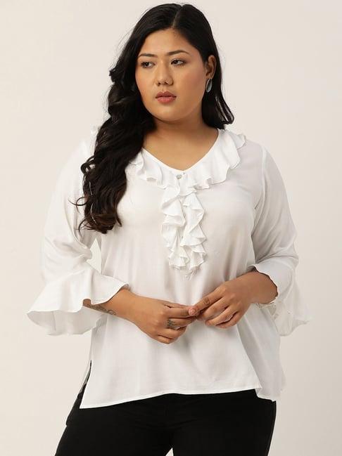 therebelinme white a-line top