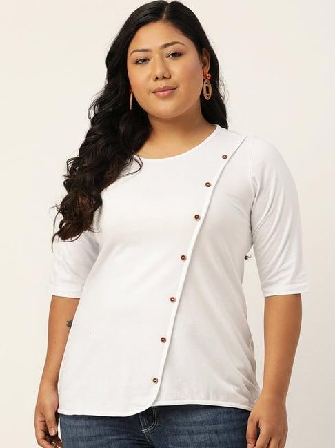 therebelinme white a-line top