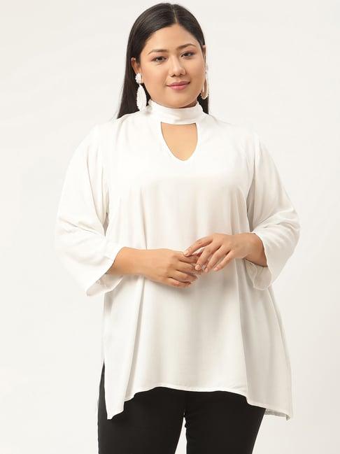 therebelinme white a-line top