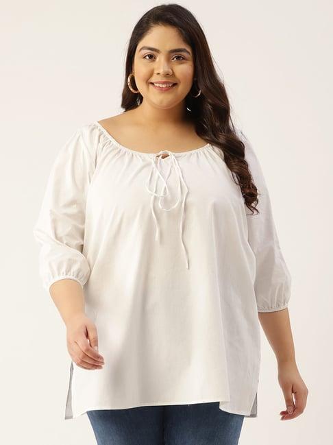 therebelinme white cotton top