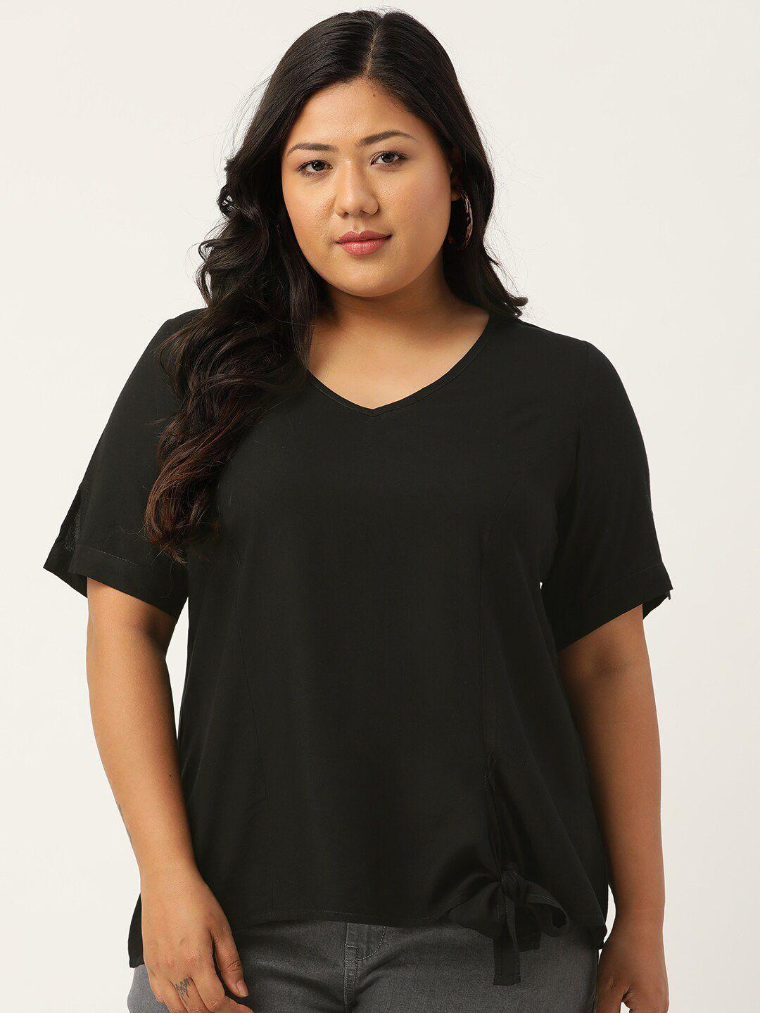 therebelinme women black plus size top