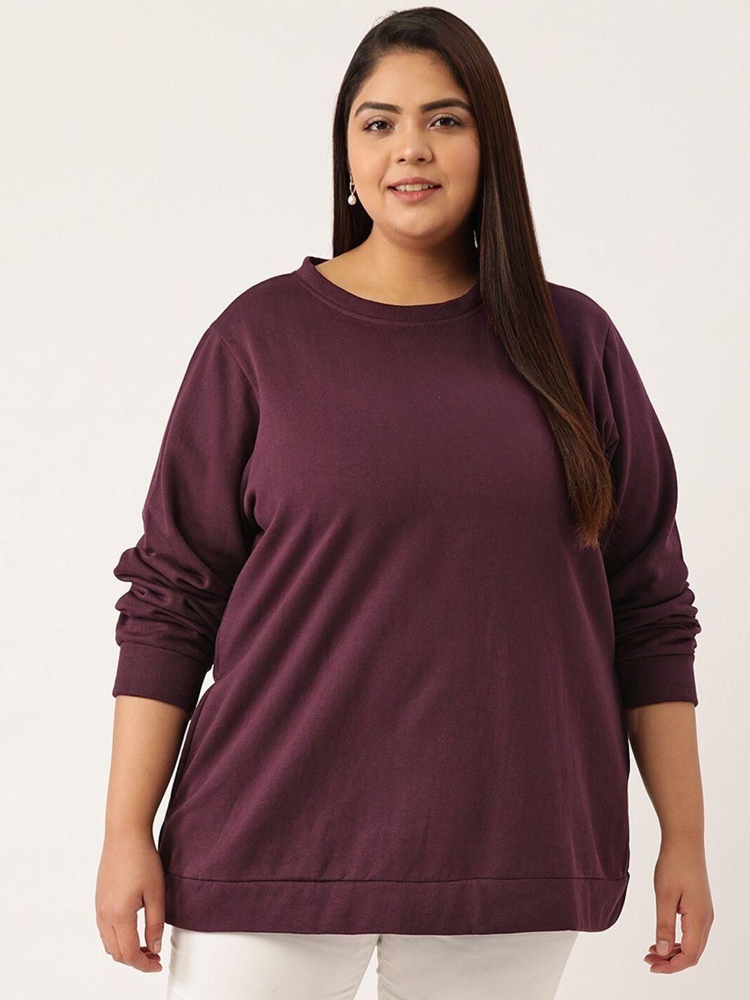 therebelinme women burgundy sweatshirt