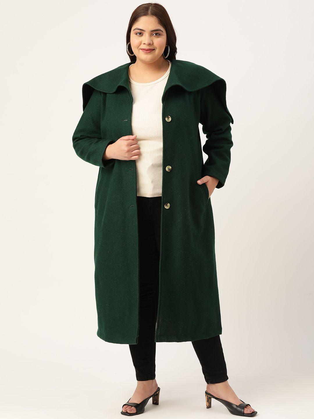 therebelinme women plus size longline overcoat
