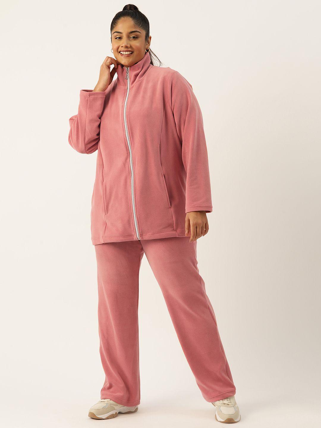 therebelinme women plus size solid track suit