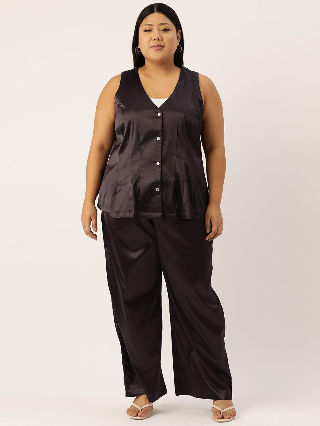 therebelinme women plus size top with trousers