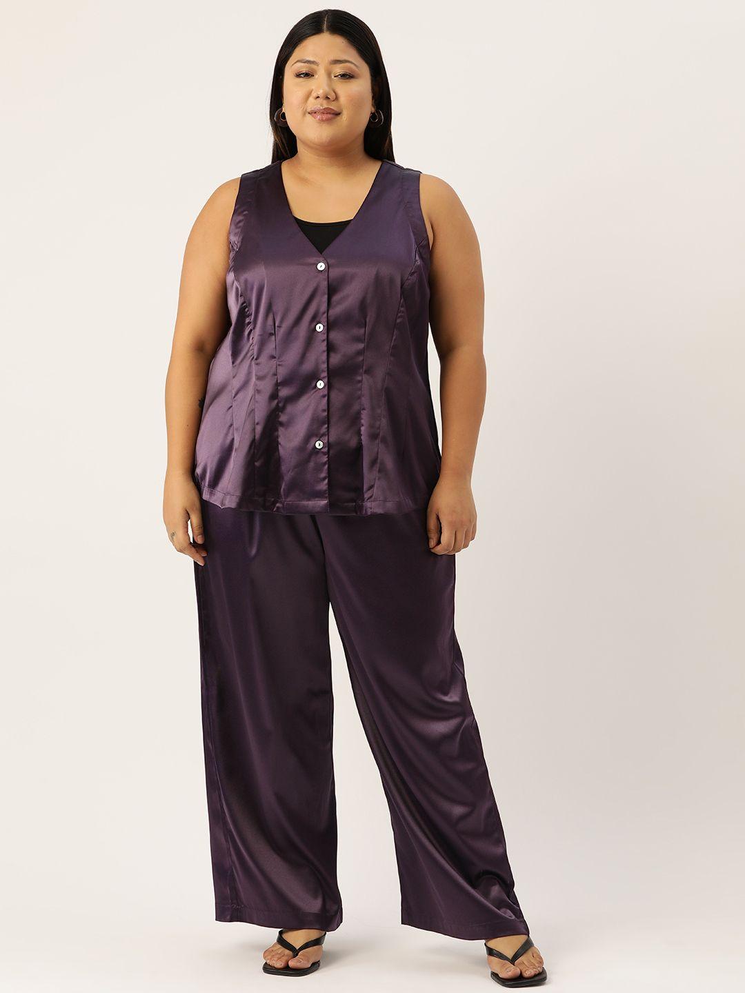 therebelinme women plus size top with trousers