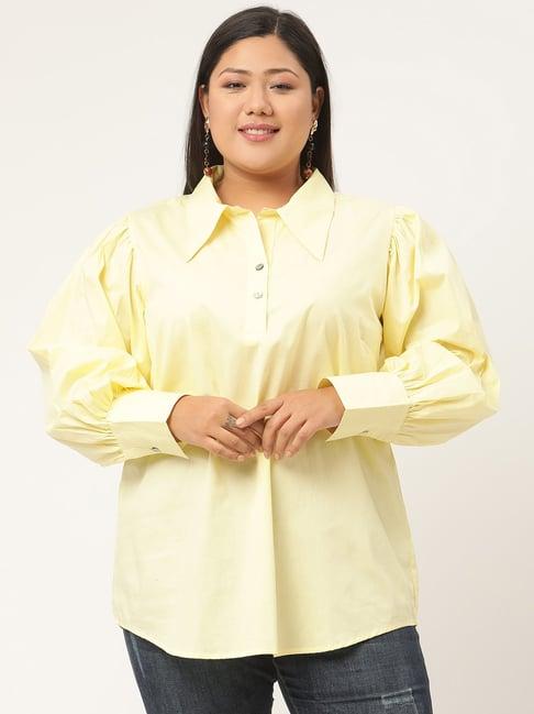 therebelinme yellow a-line top
