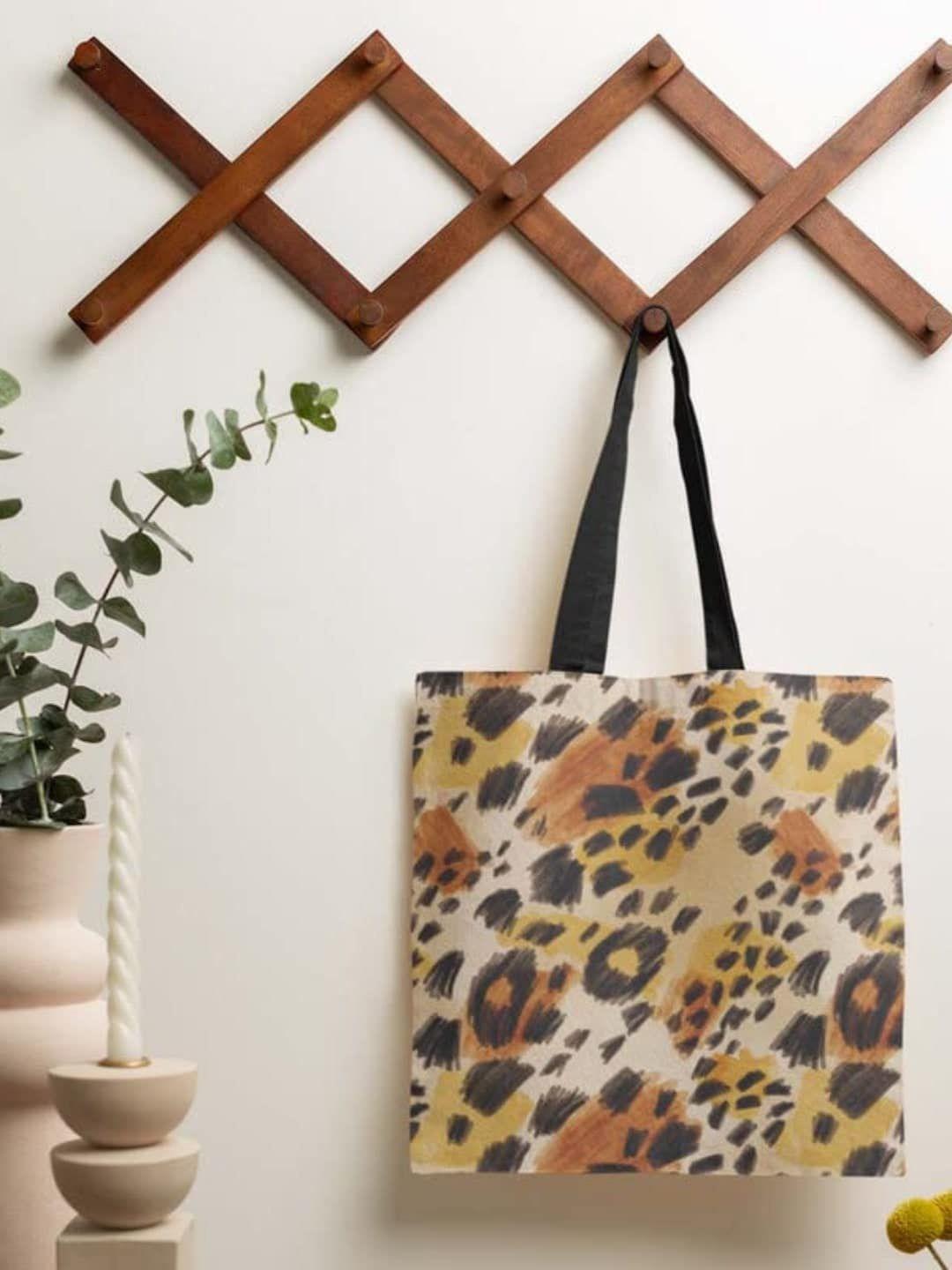 theyayacafe animal printed shopper tote bag