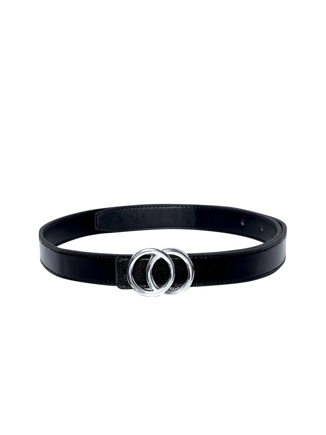 thickskin kids girls black non leather belts