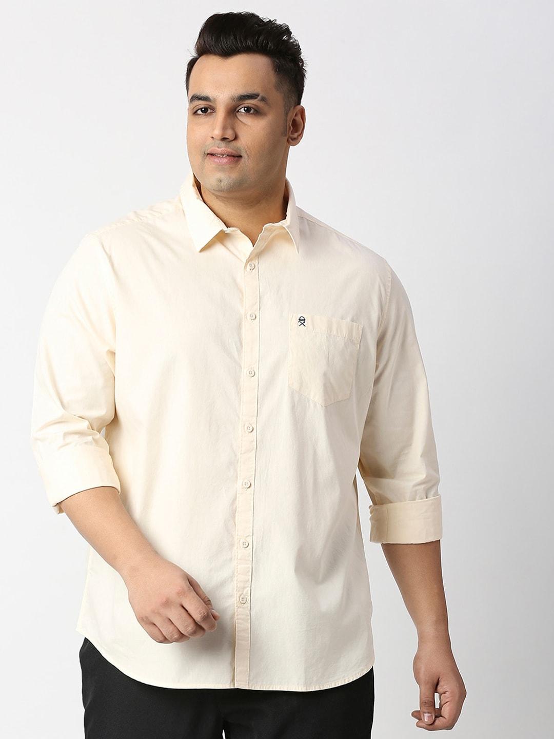 thomas scott plus size classic pure cotton casual shirt