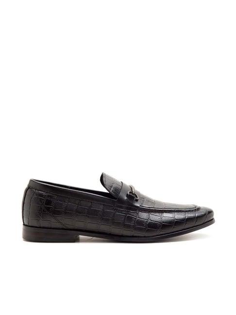 thomas crick men's black formal loafers