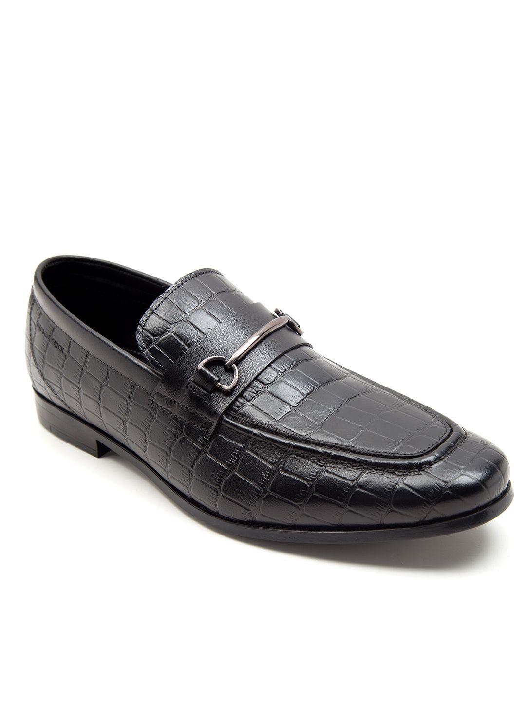 thomas crick men textured leather loafers