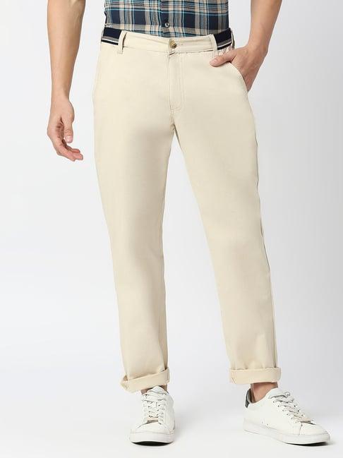 thomas scott beige slim fit chino trousers