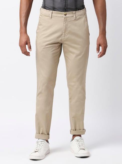 thomas scott beige slim fit chino trousers