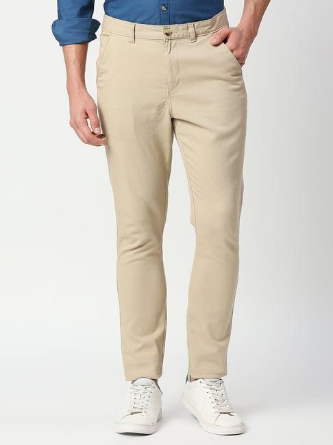 thomas scott beige slim fit chino trousers