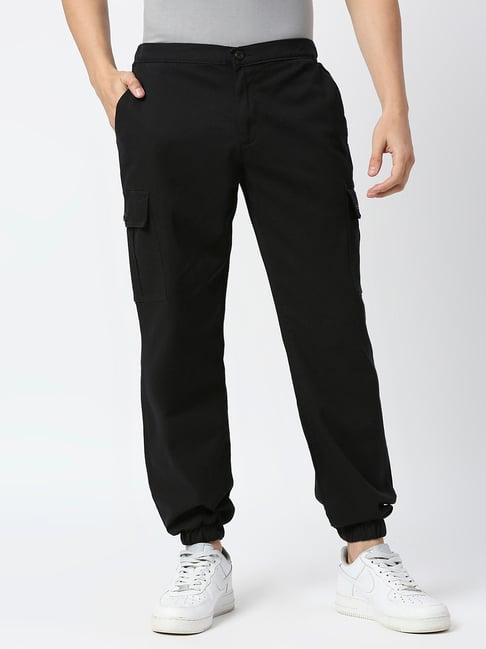 thomas scott black slim fit jogger pants